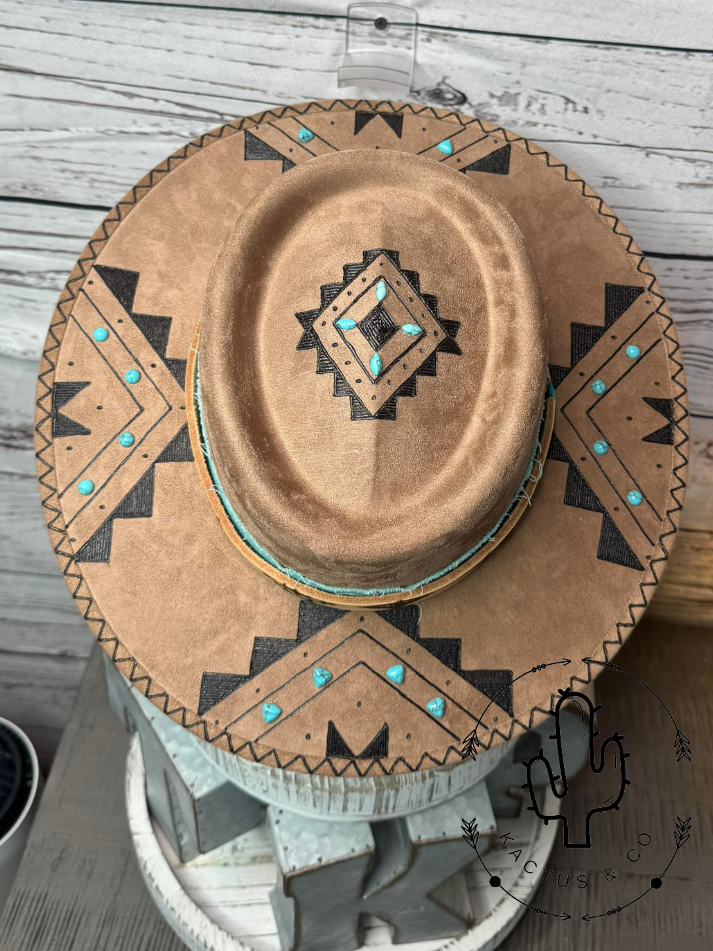 Aztec Burned Hat