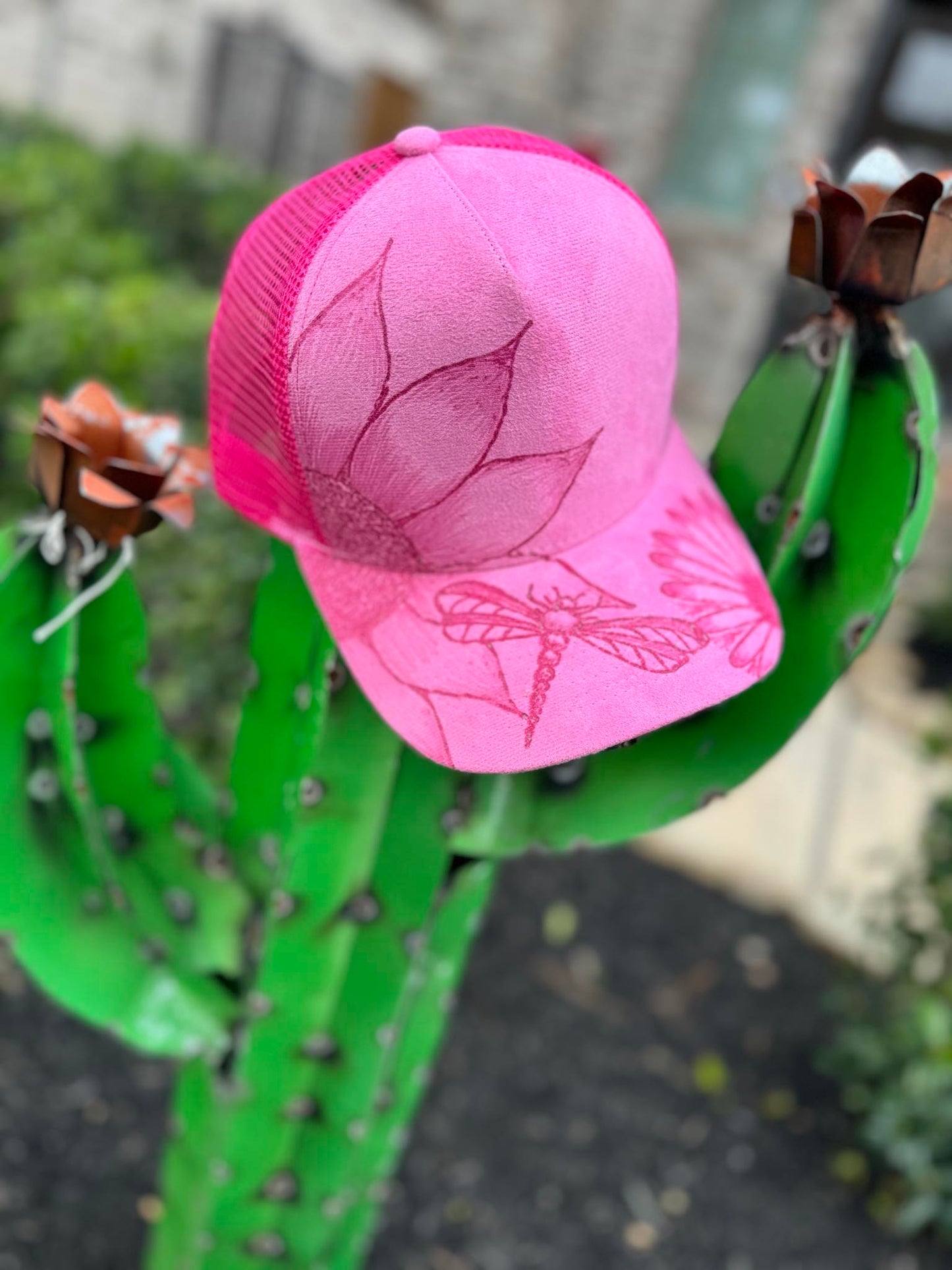 PINK Baseball Burned Hat