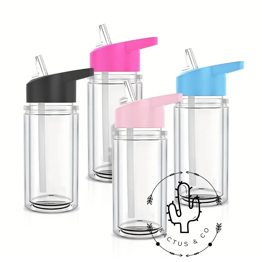 10 oz Snow Globe PLASTIC - Kids Bottle