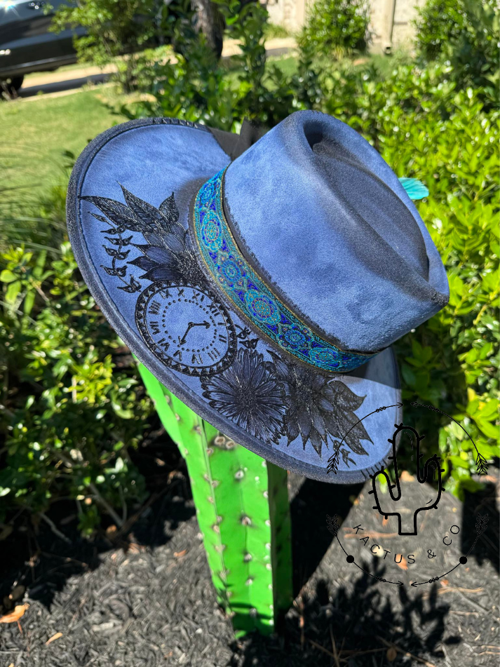 Time Piece Burned Hat