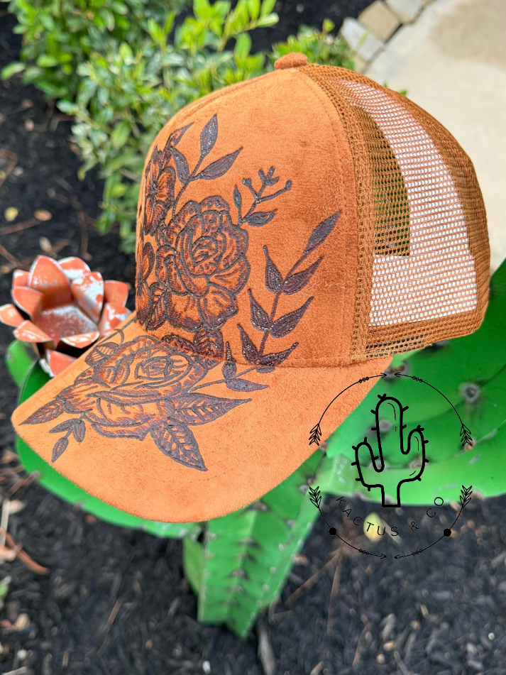 Roses Brown - Baseball Burned Hat