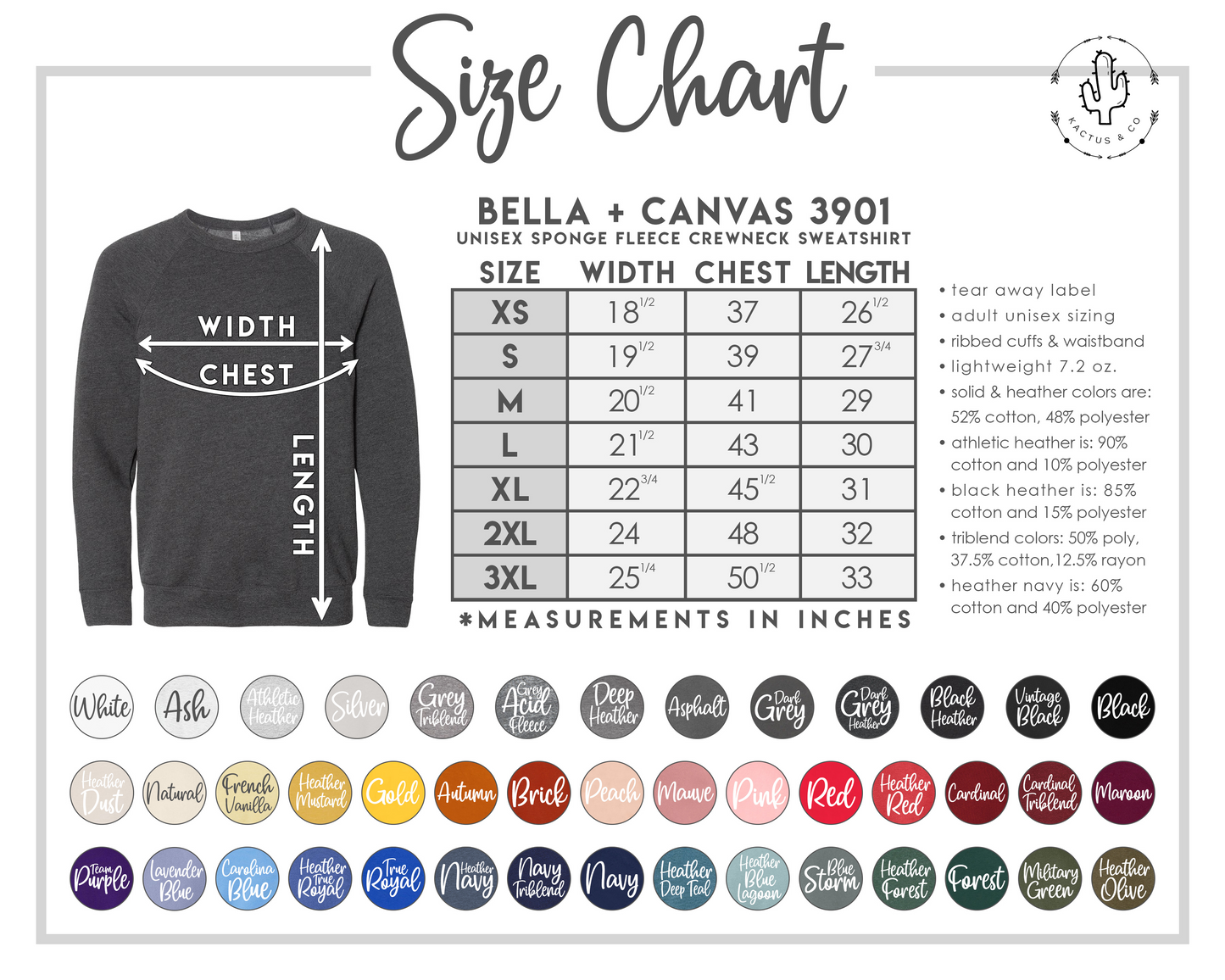 LIVE - Bella Canvas CREWNECK SWEATSHIRT