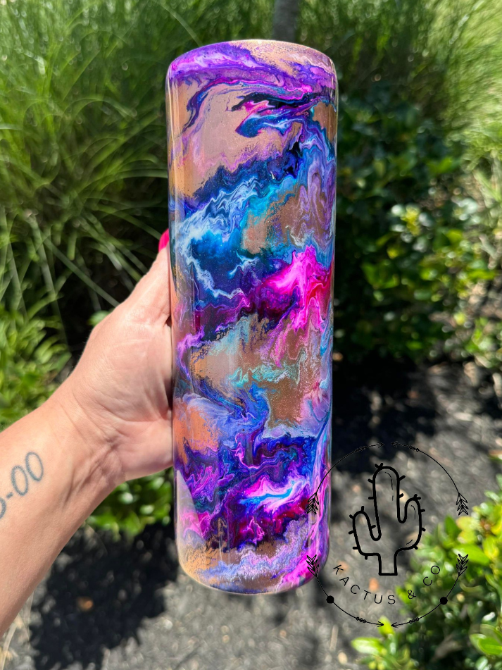 Custom Alcohol Ink Tumbler