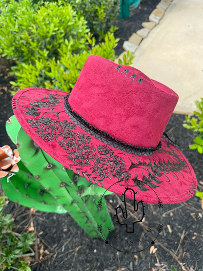 Cherry Blossom LLL Burned Hat