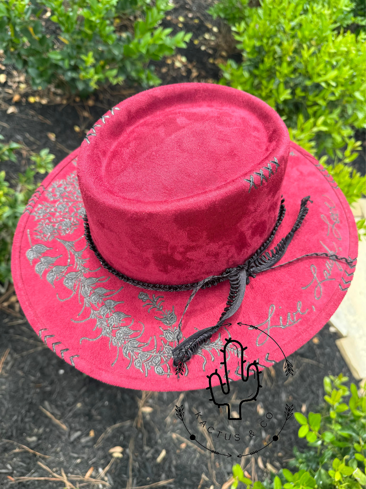 Cherry Blossom LLL Burned Hat