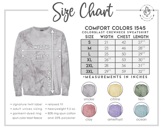 LIVE - Comfort Colors Colorblast CREWNECK SWEATSHIRT