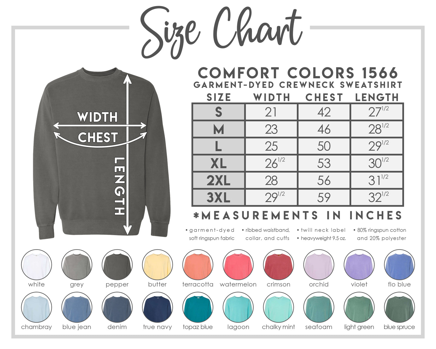 LIVE - Comfort Colors Garment-Dyed SWEATSHIRT